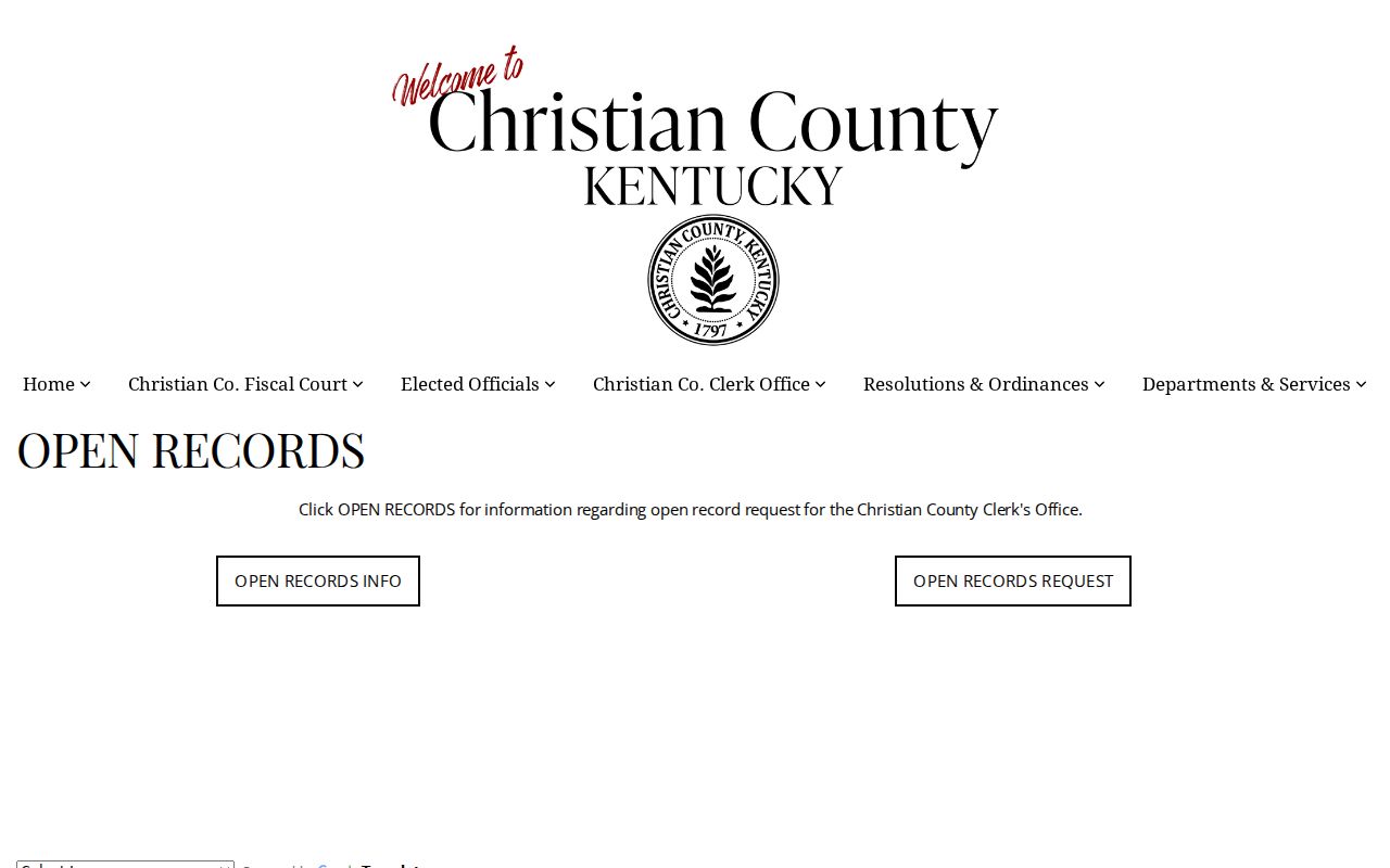 Christian County requests for the Hopkinsville residents directory