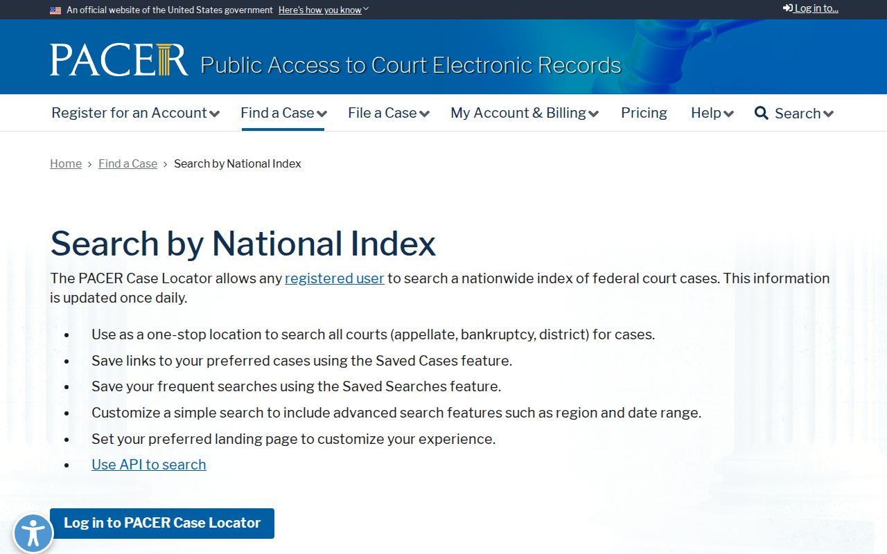 Hopkinsville resident lookup PACER national case locator