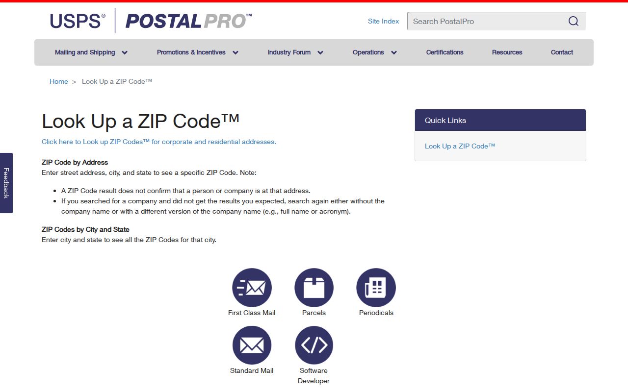 USPS PostalPro ZIP code lookup for Hopkinsville address verification